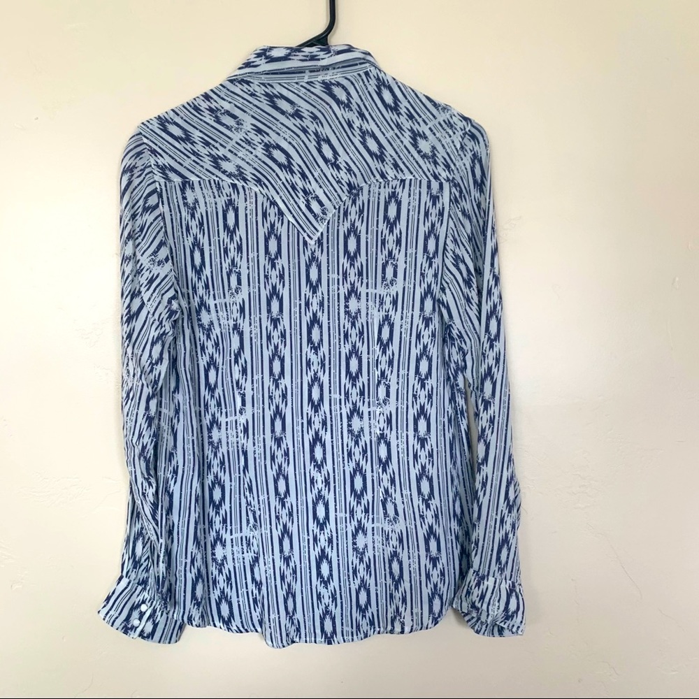 Wrangler Western pearl snap button up NEW